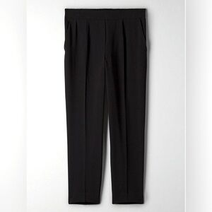Babaton Conan Black Pull On Pleated Mid Rise Trouser Pants Size 6